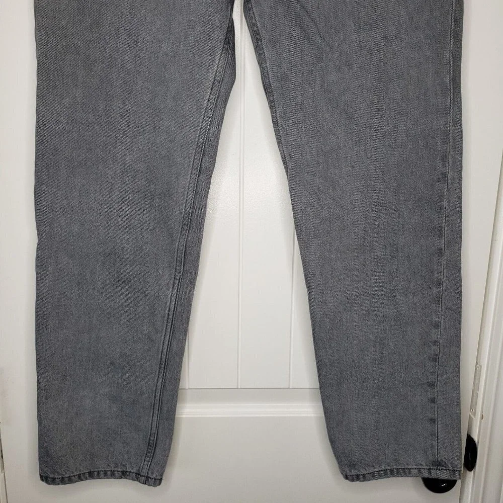 Everlane Relaxed Straight Leg Jean Womens 29 Long Gray Organic Cotton Button Fly